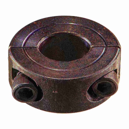 Midwest Fastener 7/16" Black Oxide Steel Double Split Shaft Collar 2PK 933506